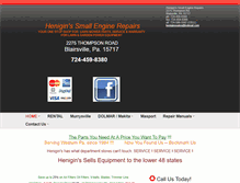 Tablet Screenshot of henigins.com